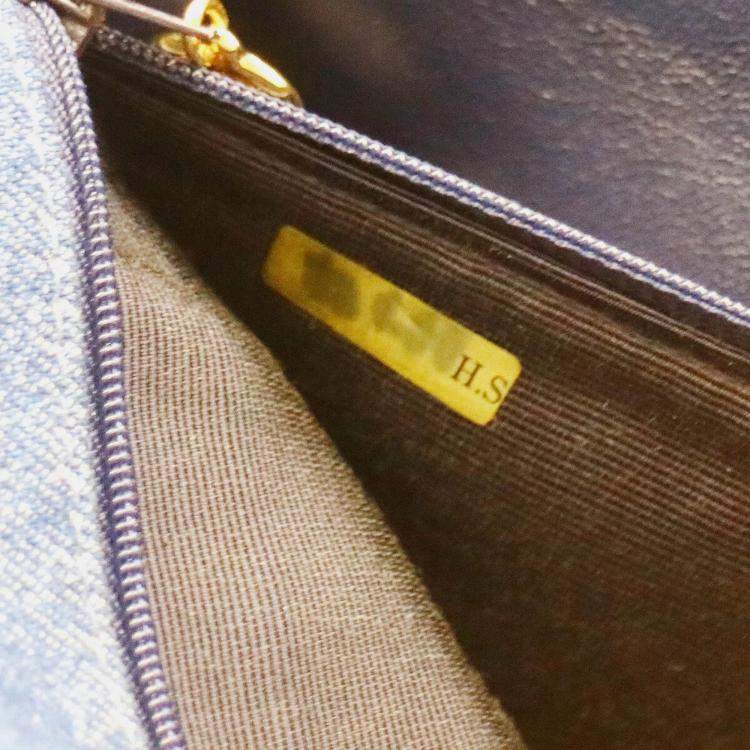 مملوكة مسبقًا Chanel Kelly Blue Denim Top Handle Bag