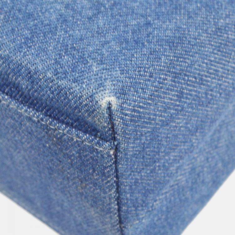 مملوكة مسبقًا Chanel Kelly Blue Denim Top Handle Bag