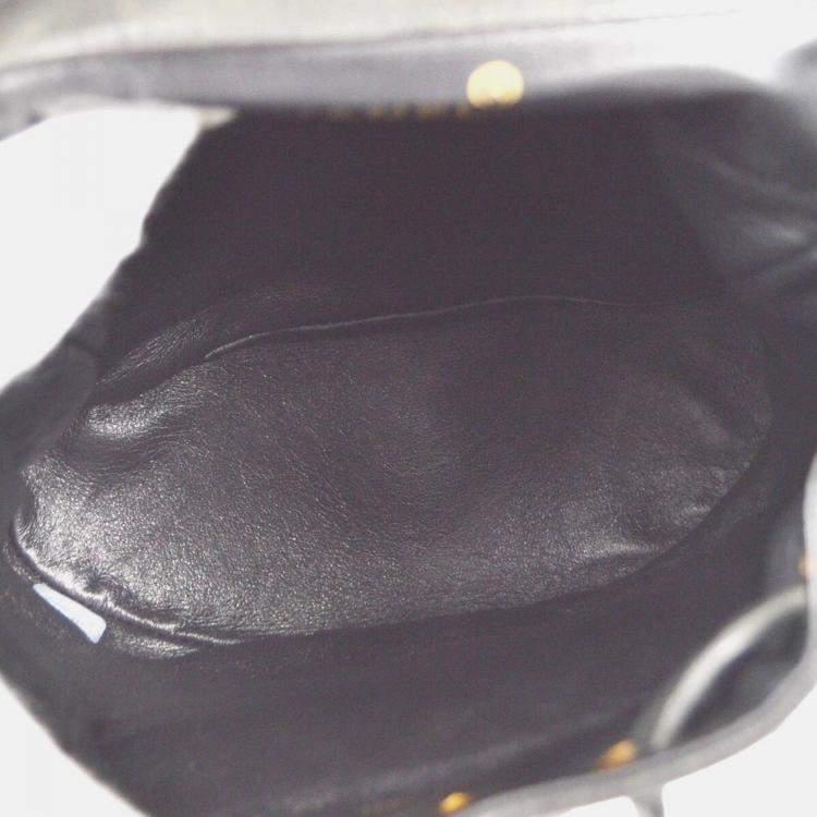 Pre Owned Chanel Duma Black Lambskin Leather Backpack