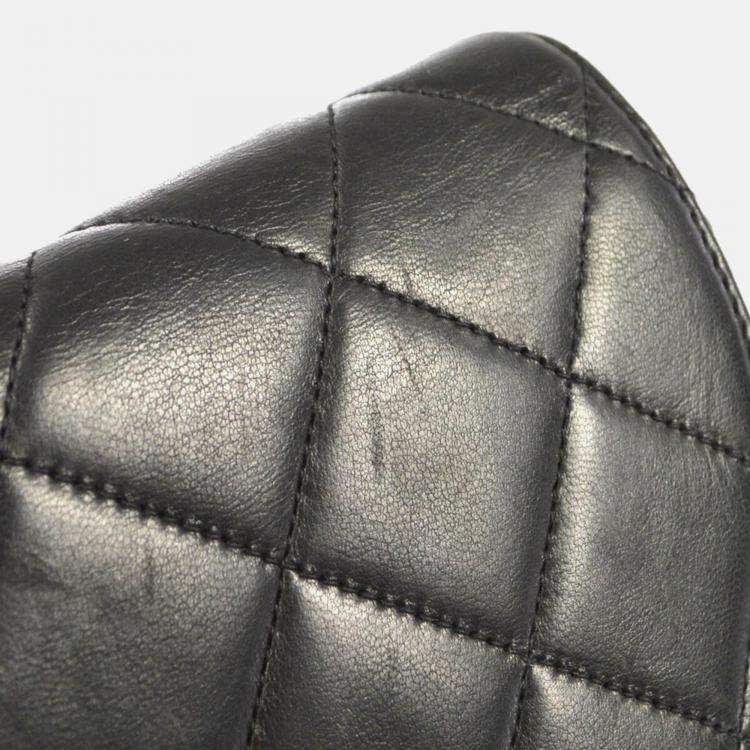 Pre Owned Chanel Duma Black Lambskin Leather Backpack