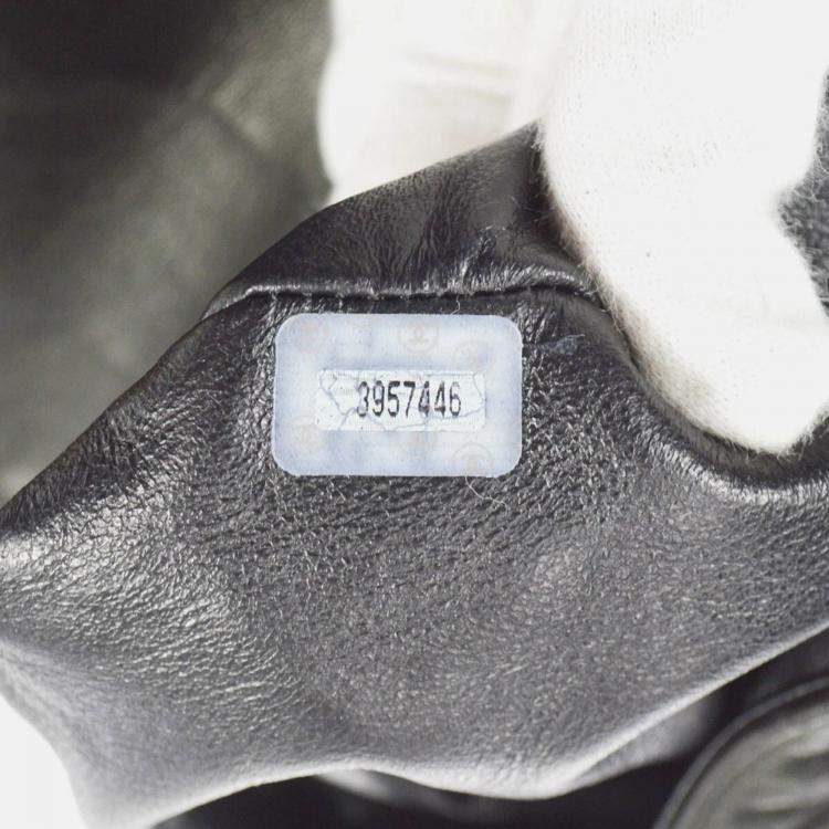 Pre Owned Chanel Duma Black Lambskin Leather Backpack