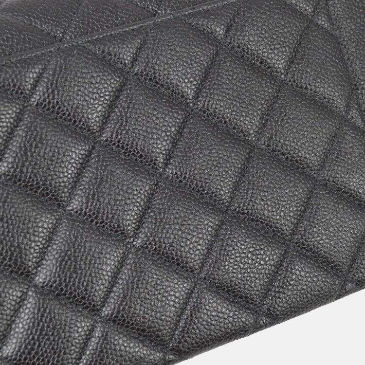 Pre Owned Chanel Diana Medium Black Calfskin Chain Shoulder Bag
