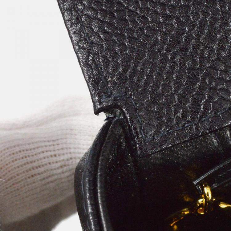 Pre Owned Chanel Diana Medium Black Calfskin Chain Shoulder Bag