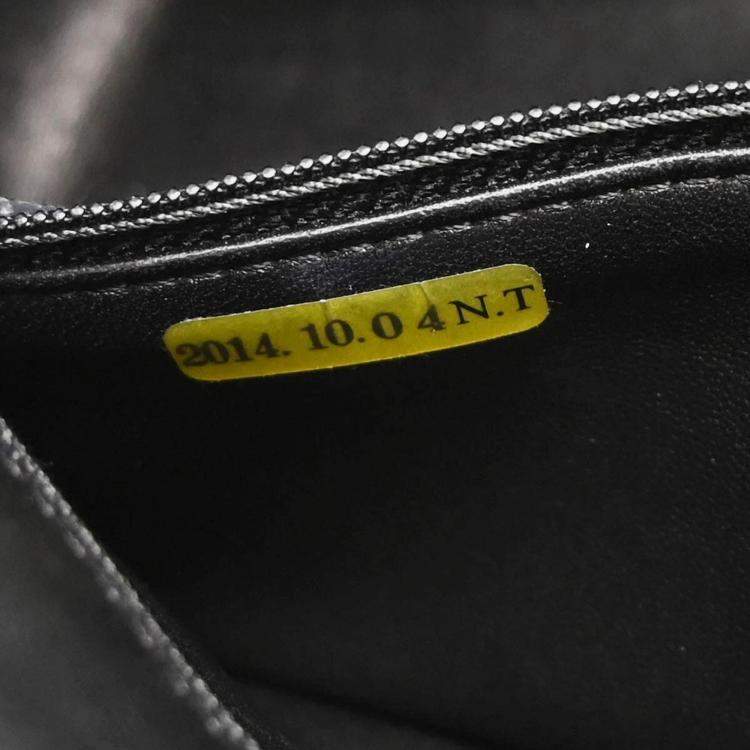 Pre Owned Chanel Black Shearling Lambskin Medium Flap Bag