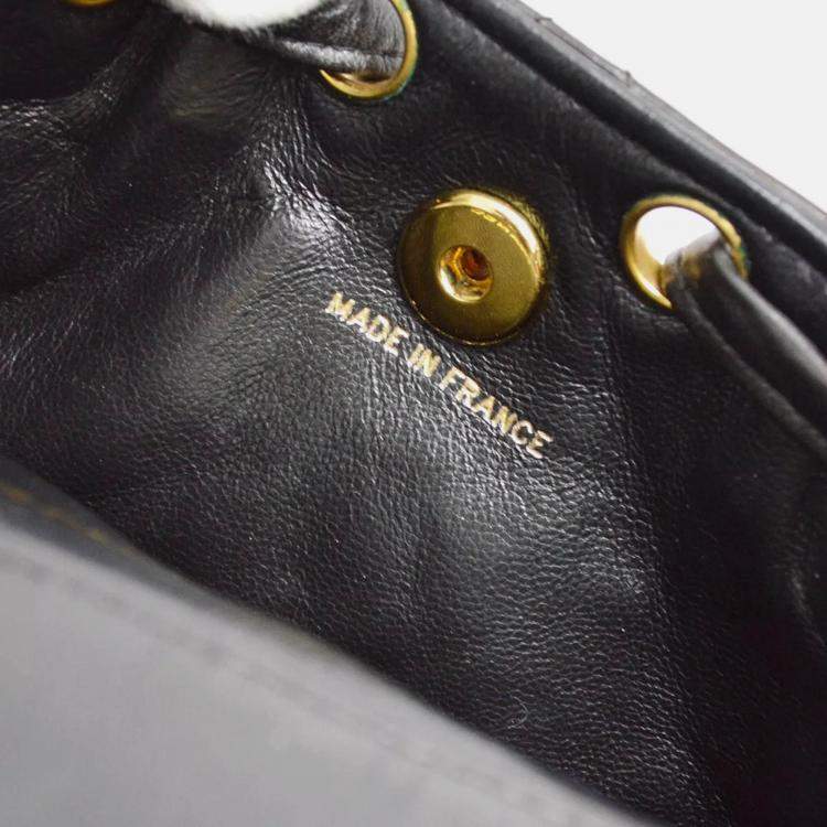 مملوكة مسبقًا Chanel Duma Small Black Lambskin Backpack 