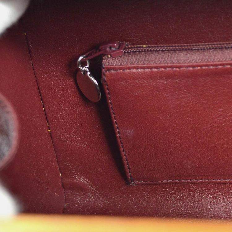 Pre Owned Chanel Brown Black Wood Vanity Box Handbag 