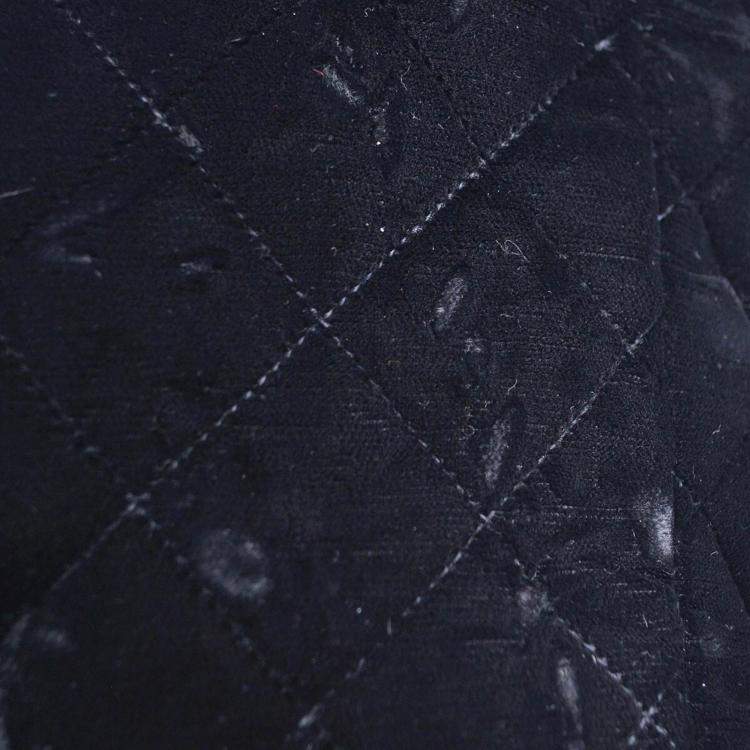 Pre Owned Chanel Duma Small Black Velvet Backpack 