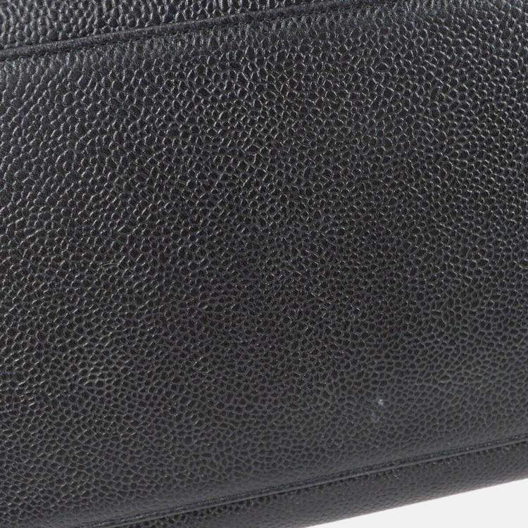 Pre Owned Chanel CC Timeless Black Calfskin Tote Bag