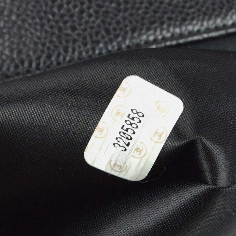 Pre Owned Chanel CC Timeless Black Calfskin Tote Bag