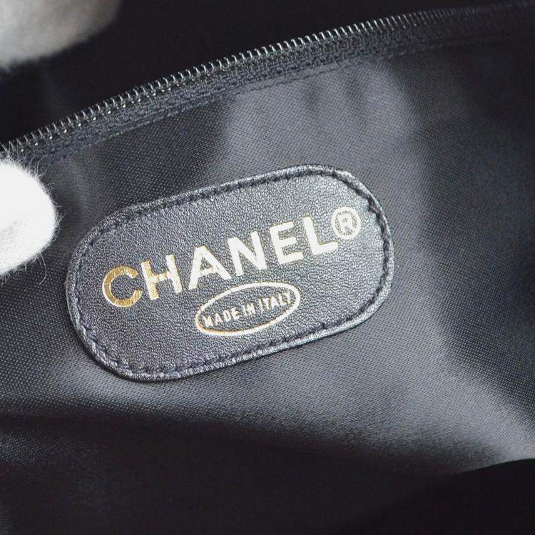 Pre Owned Chanel CC Timeless Black Calfskin Tote Bag