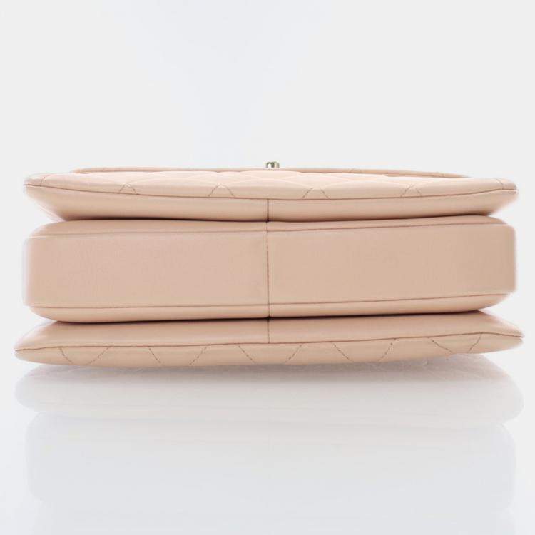 Pre Owned Chanel Trendy CC Small Pink Lambskin Shoulder Bag