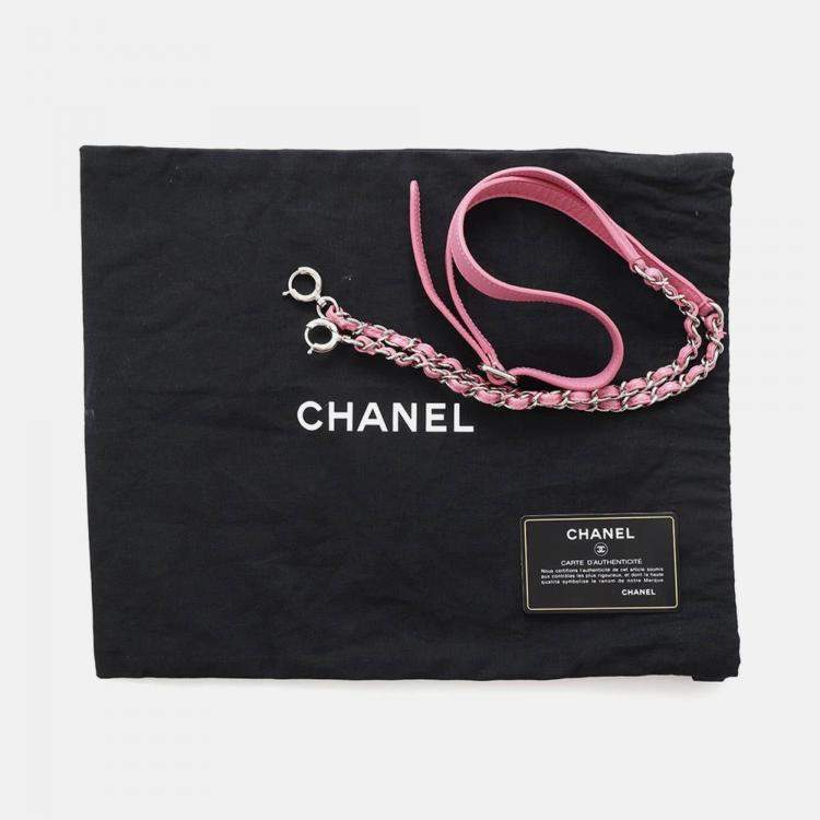 Pre Owned Chanel Round Pink Patent Leather Shoulder Bag