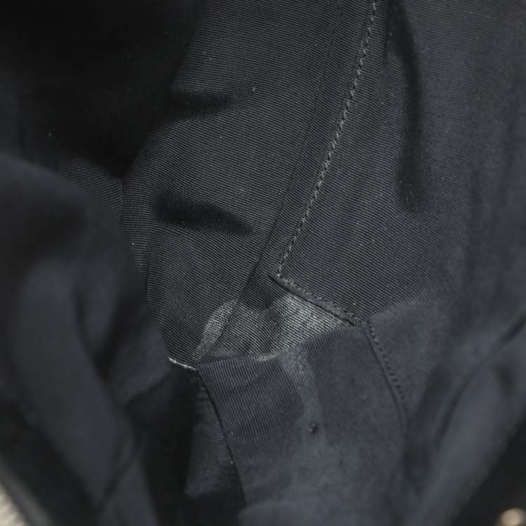 Pre Owned Chanel Black Quilted Caviar Leather CC GST Tote