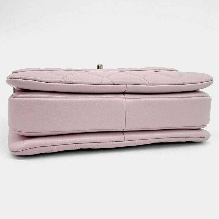 Pre Owned Chanel Pink Leather Lambskin Trendy CC Small bag