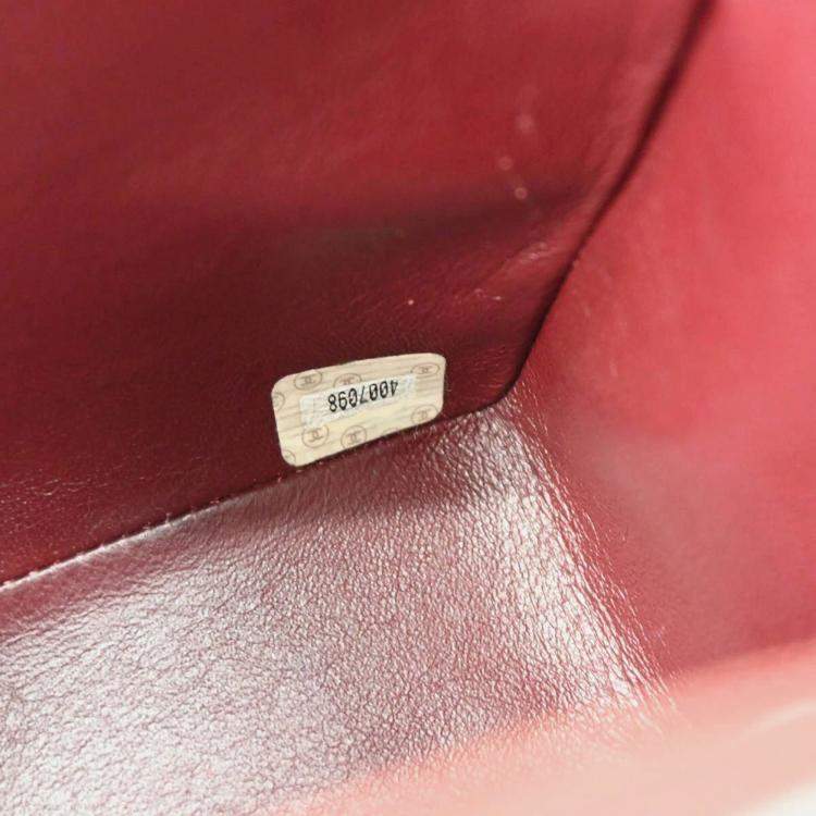 Pre Owned Chanel Single Flap Black Lambskin Shoulder Bag