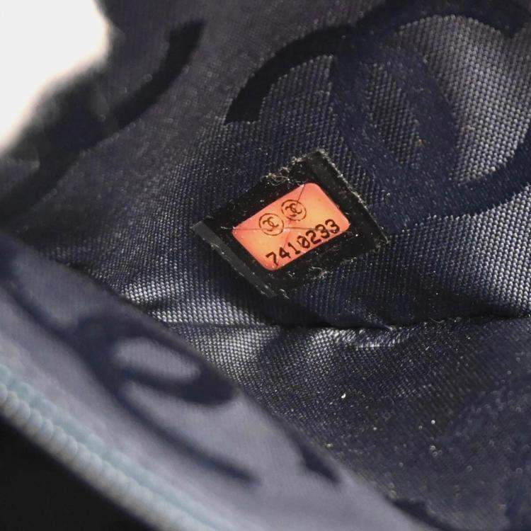 Pre Owned Chanel CC Blue Denim Shoulder Bag
