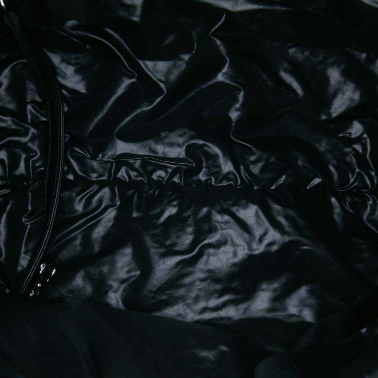 Pre Owned Chanel Blue Small Quilted Nylon Coco Cocoon Tote