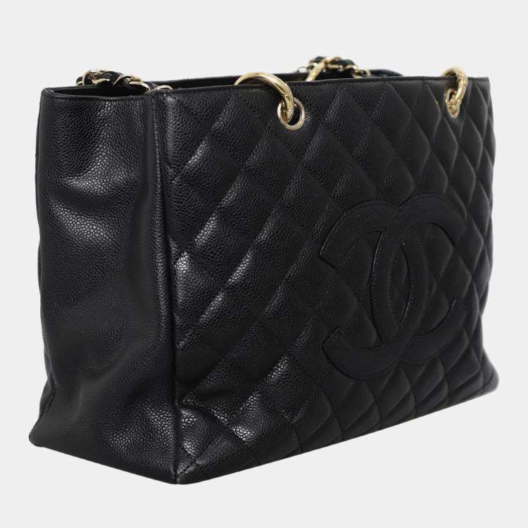 Pre Owned Chanel Caviar Black GST Bag