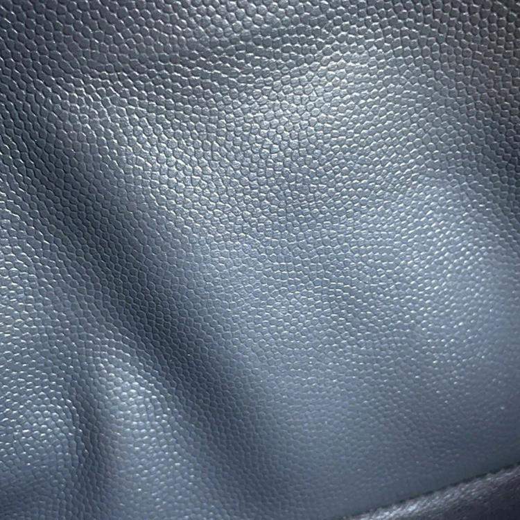 Pre Owned Chanel Jumbo Classic Double Flap Grey Caviar Leather Chain Shoulder Bag