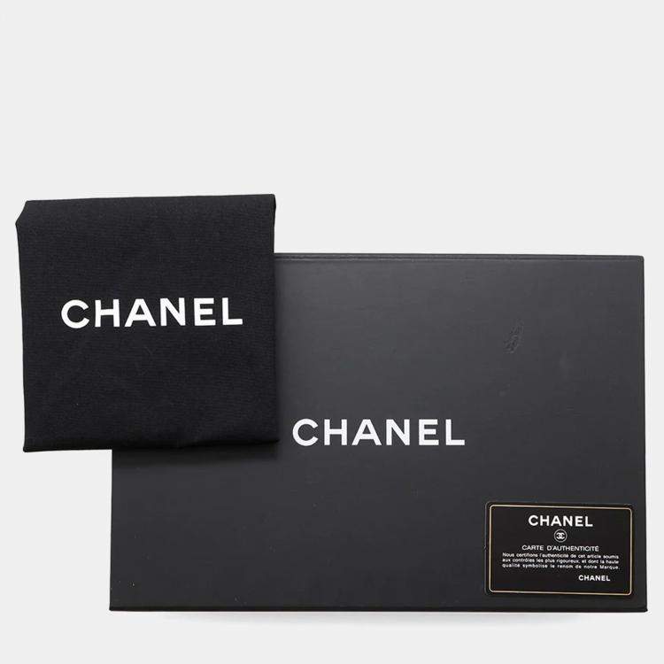 Pre Owned Chanel Boy Black Caviar Leather Chain Shoulder Bag