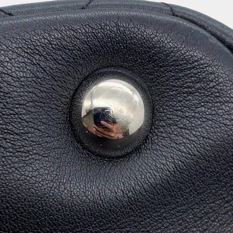 Pre Owned  Chanel Cambon Line Large Black Leather Tote Bag 