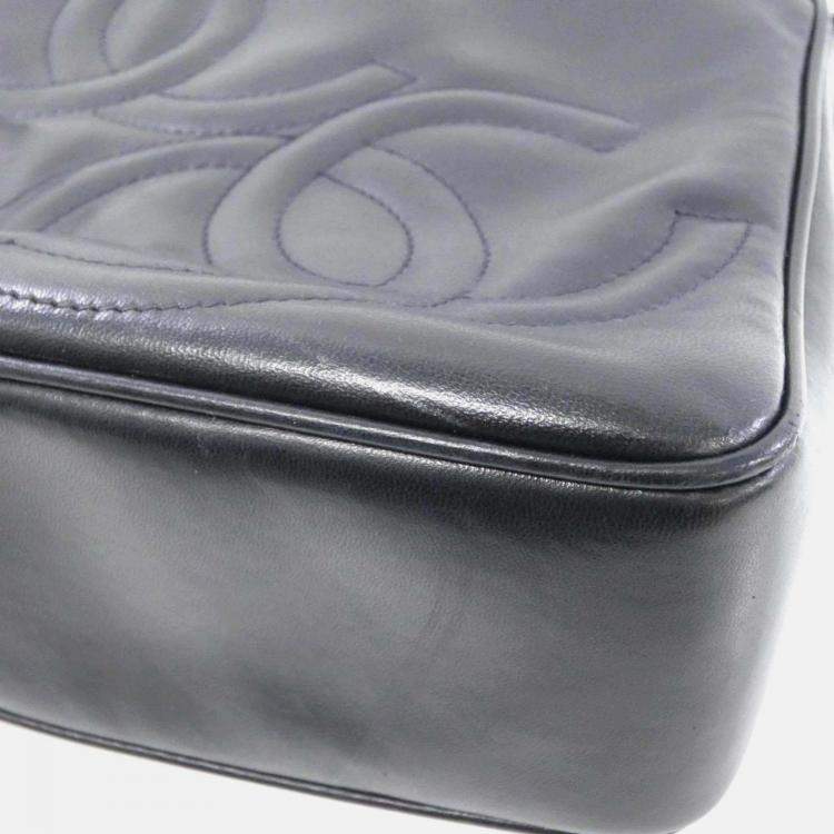 Pre Owned Chanel Navy Shoulder Bag