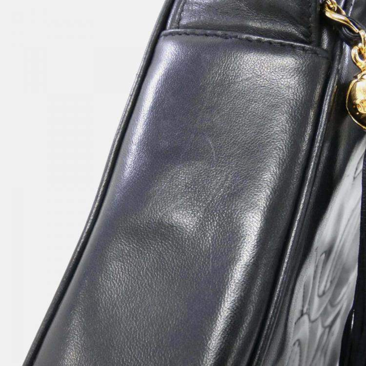 Pre Owned Chanel Navy Shoulder Bag