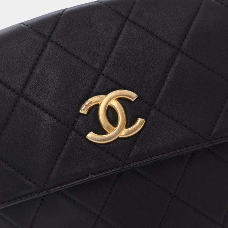 Pre Owned Chanel About Pearls Black Calfskin Hobo Bag
