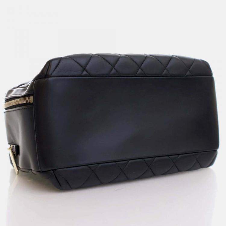 Pre Owned Chanel Trendy CC Black Calfskin Bowling Bag