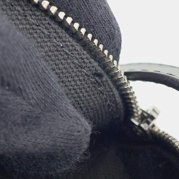 Pre Owned Chanel Black Lambskin Quilted Waist Belt Bag 