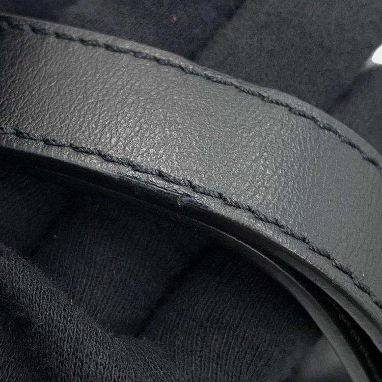 Pre Owned Chanel Black Lambskin Quilted Waist Belt Bag 