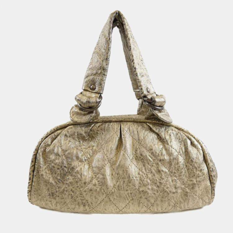 Pre Owned Chanel Gold Handbag