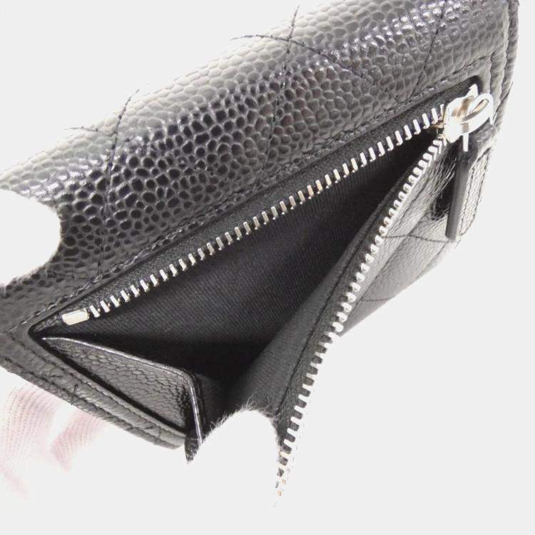 Pre Owned Chanel Classic Black Leather Wallet