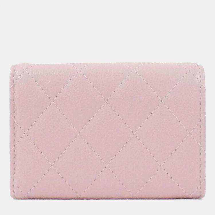 Pre Owned Chanel Timeless Black Leather Classic Line Wallet