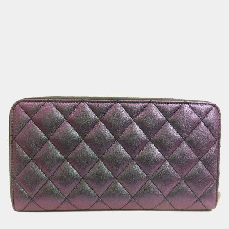 مملوكة مسبقًا Chanel Matelasse Coco Calfskin Mark Long Wallet 