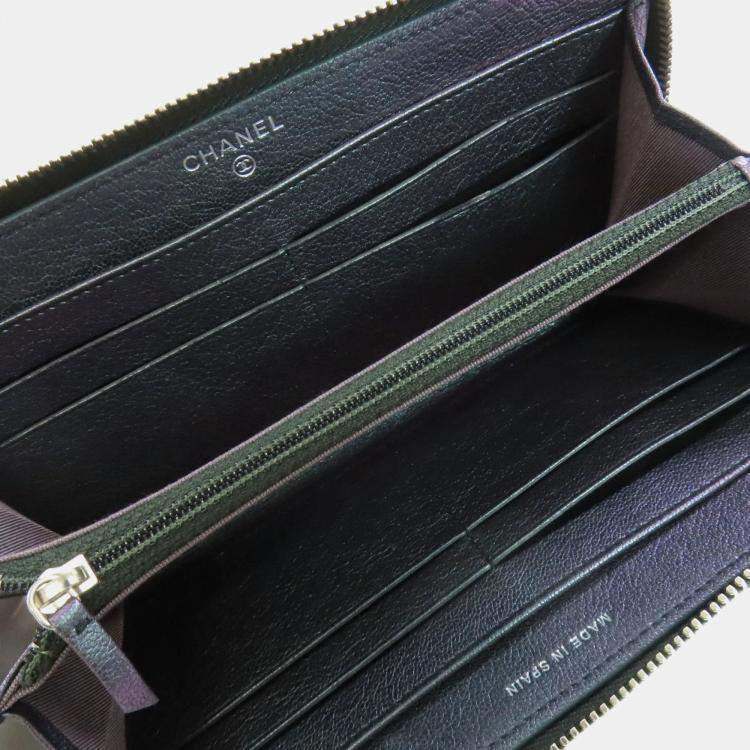 مملوكة مسبقًا Chanel Matelasse Coco Calfskin Mark Long Wallet 