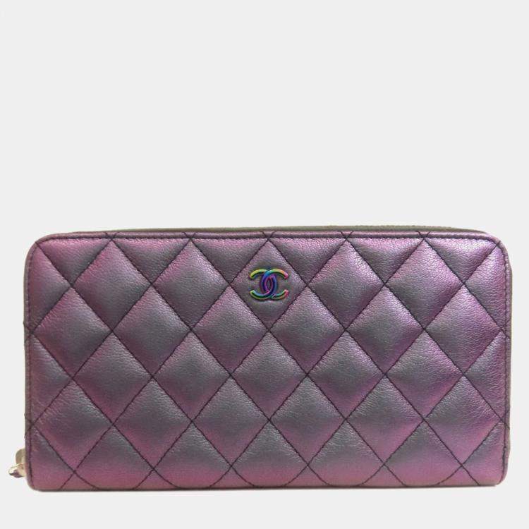 مملوكة مسبقًا Chanel Matelasse Coco Calfskin Mark Long Wallet 