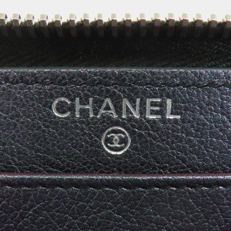 مملوكة مسبقًا Chanel Matelasse Coco Calfskin Mark Long Wallet 