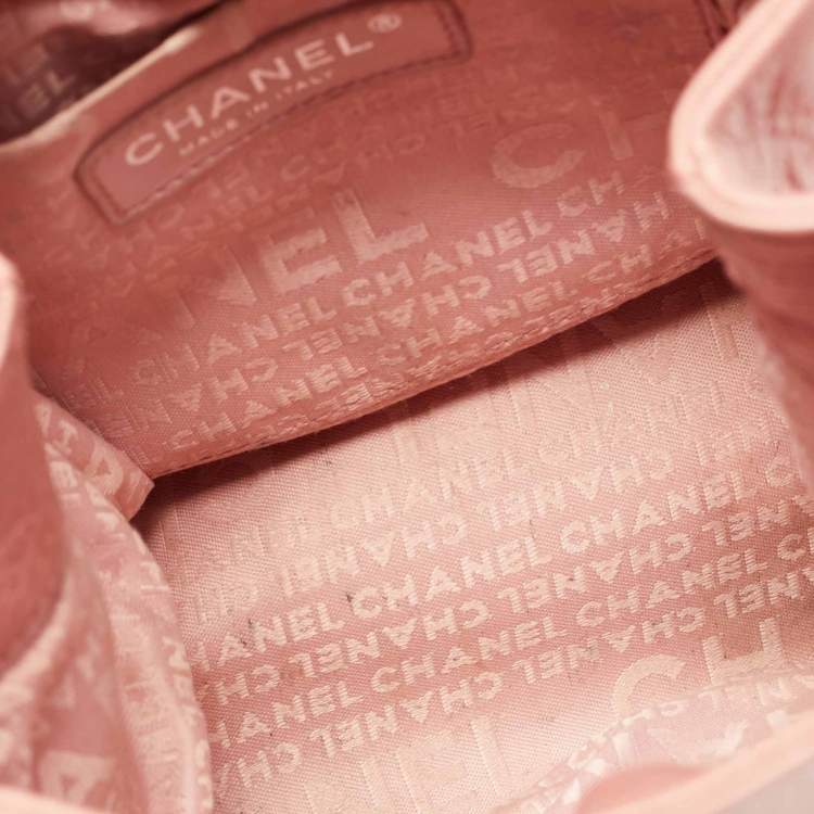 Pre Owned Chanel Coral Pink Leather Mademoiselle Flap Bag