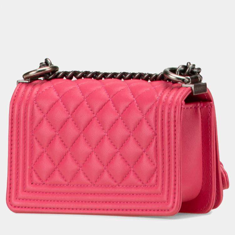 Pre Owned Chanel Multicolor Chanel Limited Edition Success Story Quilted Lambskin Trunk Set of 4 Mini Bags