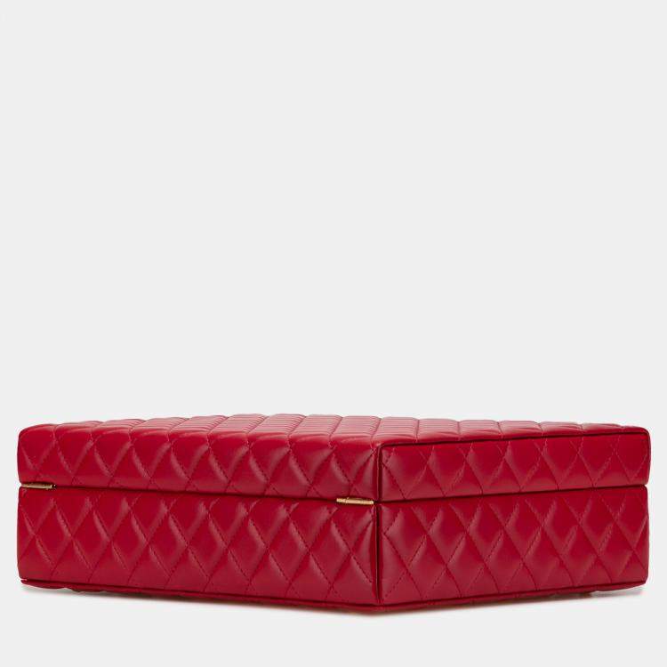 Pre Owned Chanel Multicolor Chanel Limited Edition Success Story Quilted Lambskin Trunk Set of 4 Mini Bags