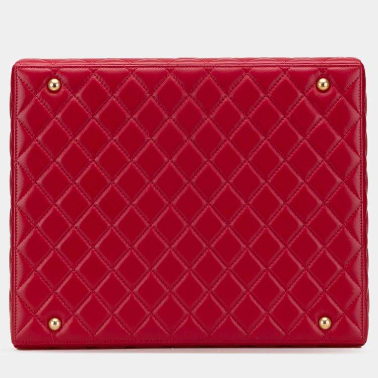 Pre Owned Chanel Multicolor Chanel Limited Edition Success Story Quilted Lambskin Trunk Set of 4 Mini Bags