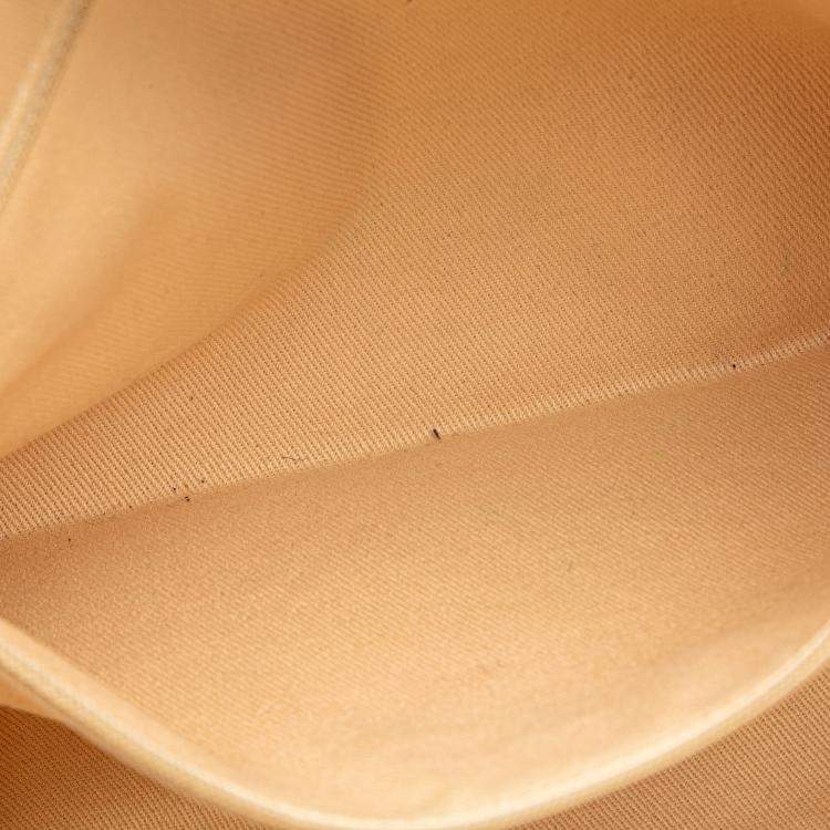 Pre Owned Chanel Cream Small Lurex Boucle Deauville Tote