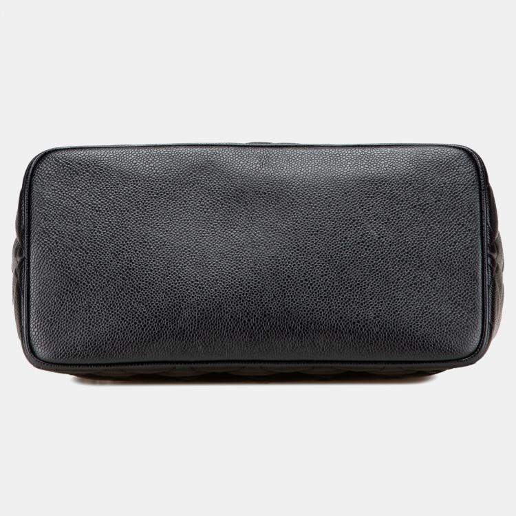 Pre Owned Chanel Black Caviar Medallion Tote