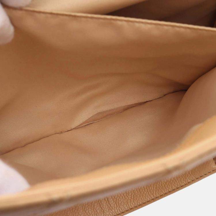 Pre Owned Chanel Beige Caviar Grand Shopping Tote