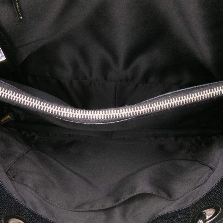 Pre Owned Chanel Black Caviar Grand Shopping Tote