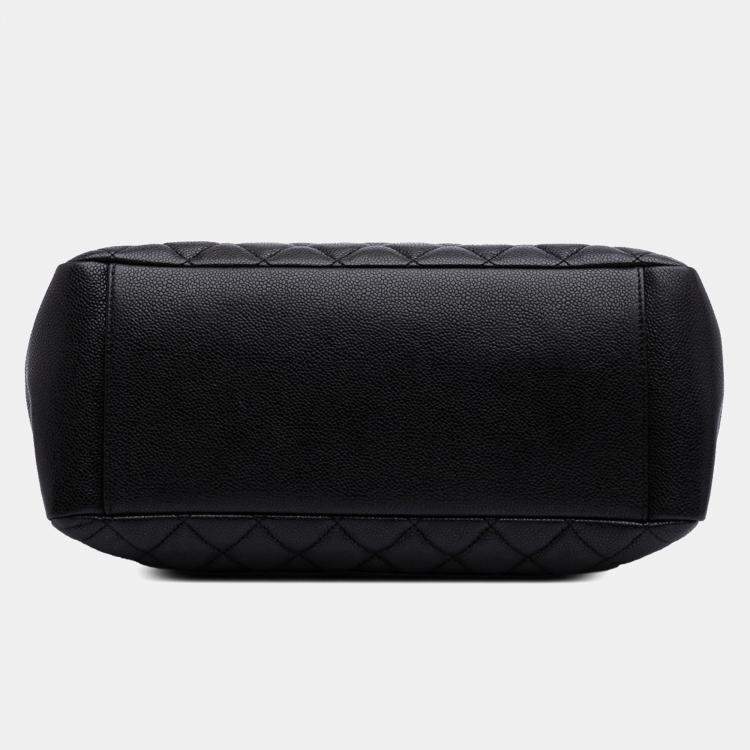 Pre Owned Chanel Black Caviar Grand Shopping Tote