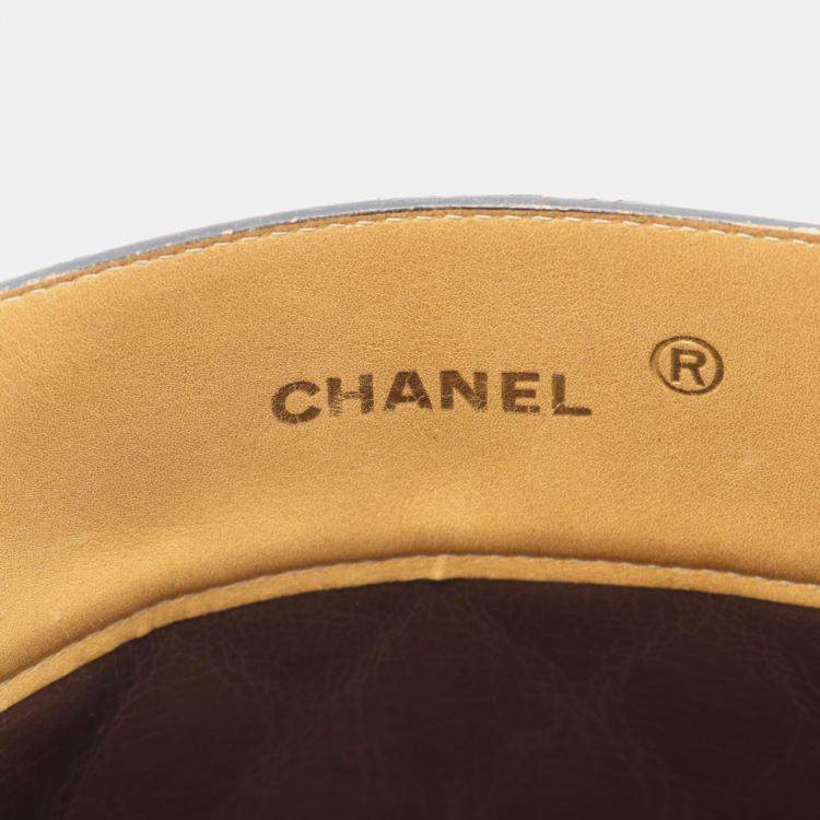 Pre Owned Chanel CC Beige Lambskin Tote Bag