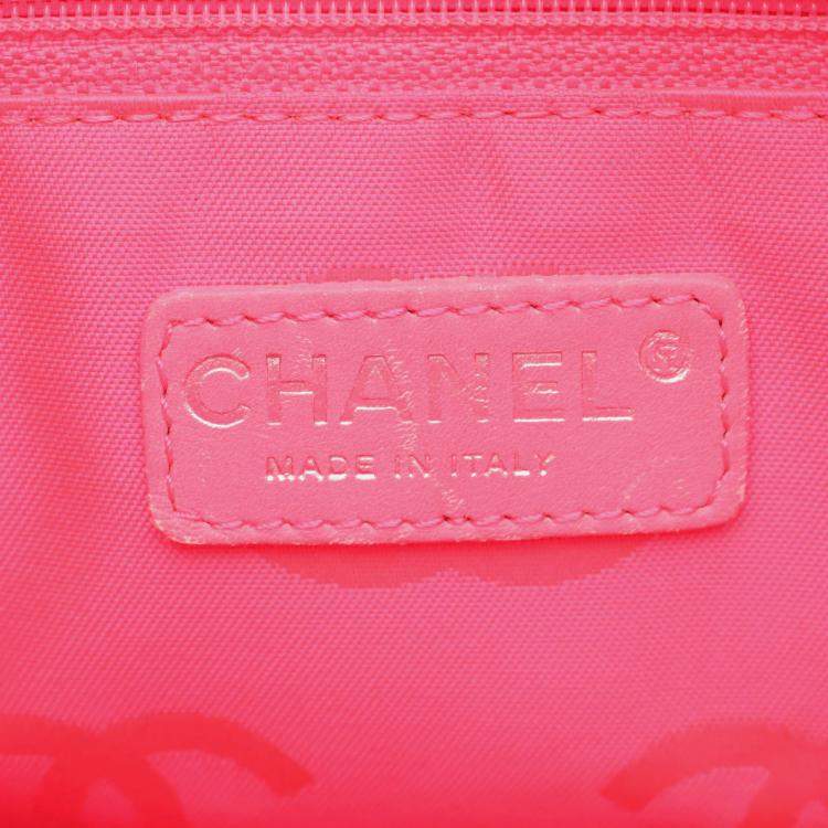 Pre Owned Chanel Cambon Ligne Large Black Patent Leather Tote Bag