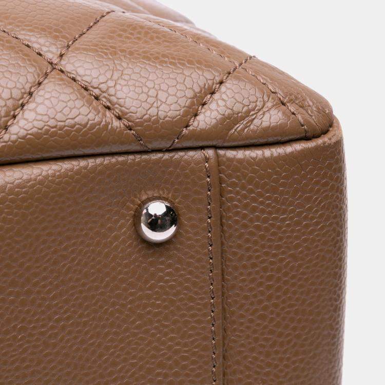 Pre Owned Chanel Brown Caviar Grand Shopping Tote XL